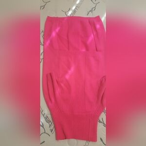 Vibrant Pink Knit Jacket For Big Dogs